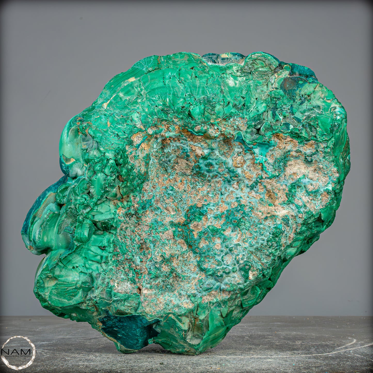 Natürlicher Botryoidaler Chrysokolla und Malachit, sehr selten - 11178,12g
