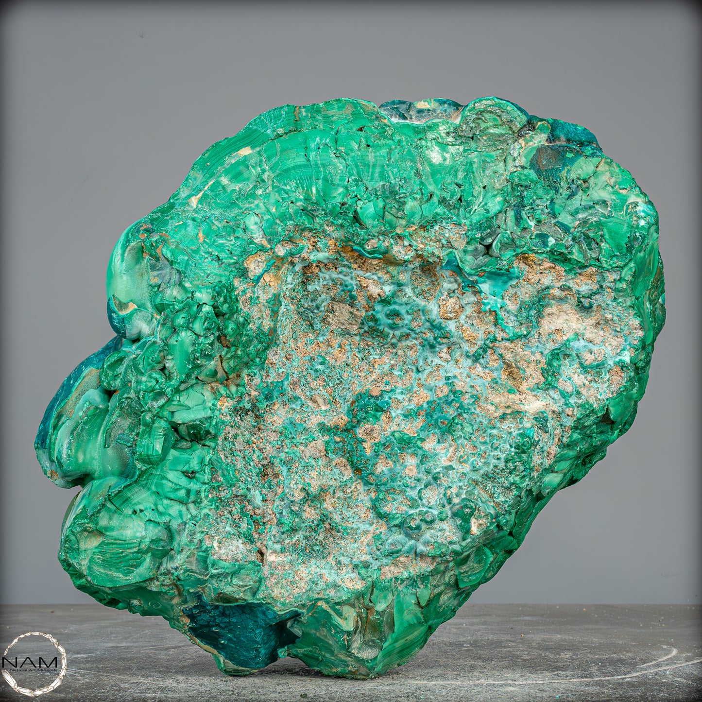 Natürlicher Botryoidaler Chrysokolla und Malachit, sehr selten - 11178,12g
