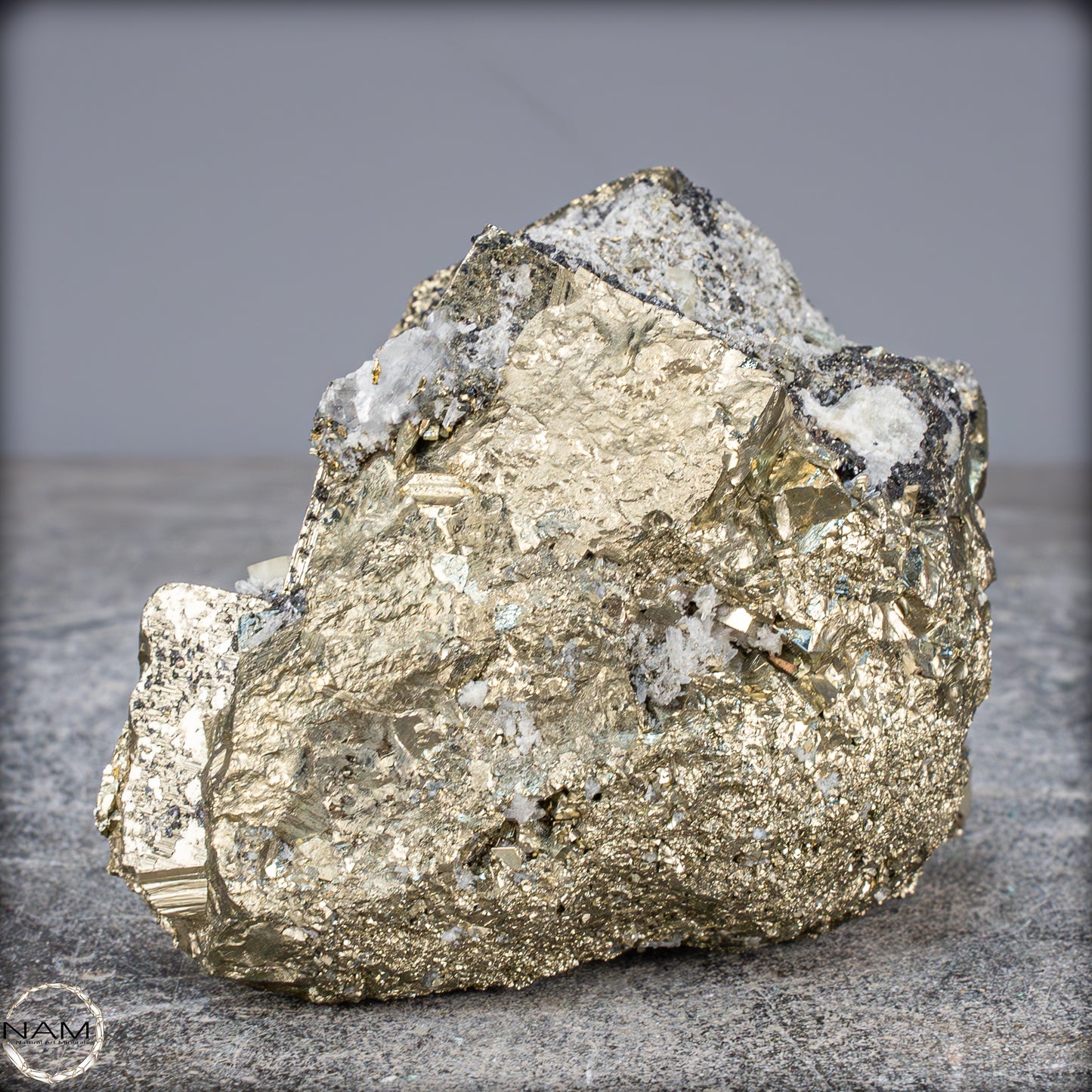 Natürliche Pyrit, Quarz und Galena Kristallcluster - 1231,93g