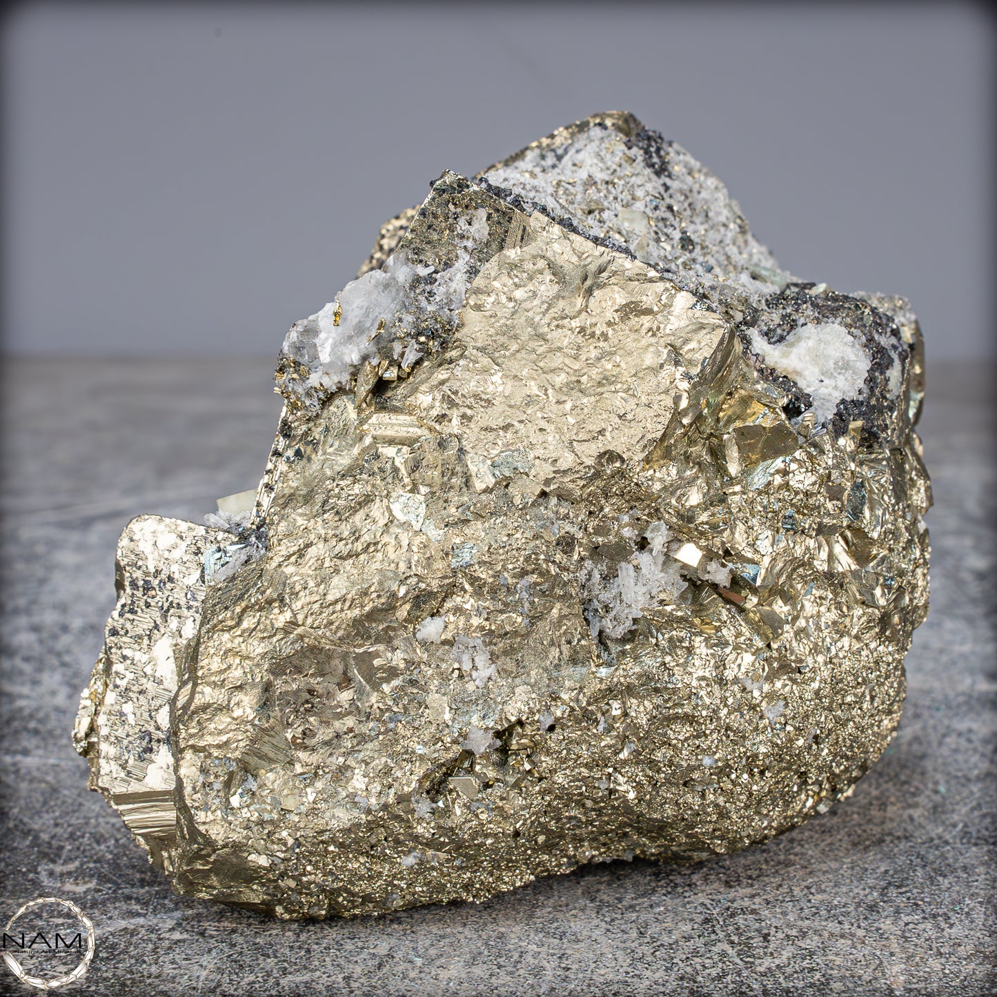 Natürliche Pyrit, Quarz und Galena Kristallcluster - 1231,93g