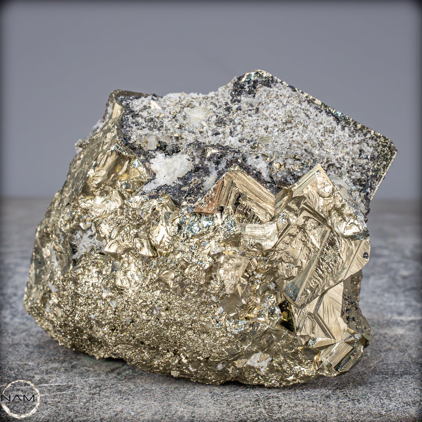 Natürliche Pyrit, Quarz und Galena Kristallcluster - 1231,93g
