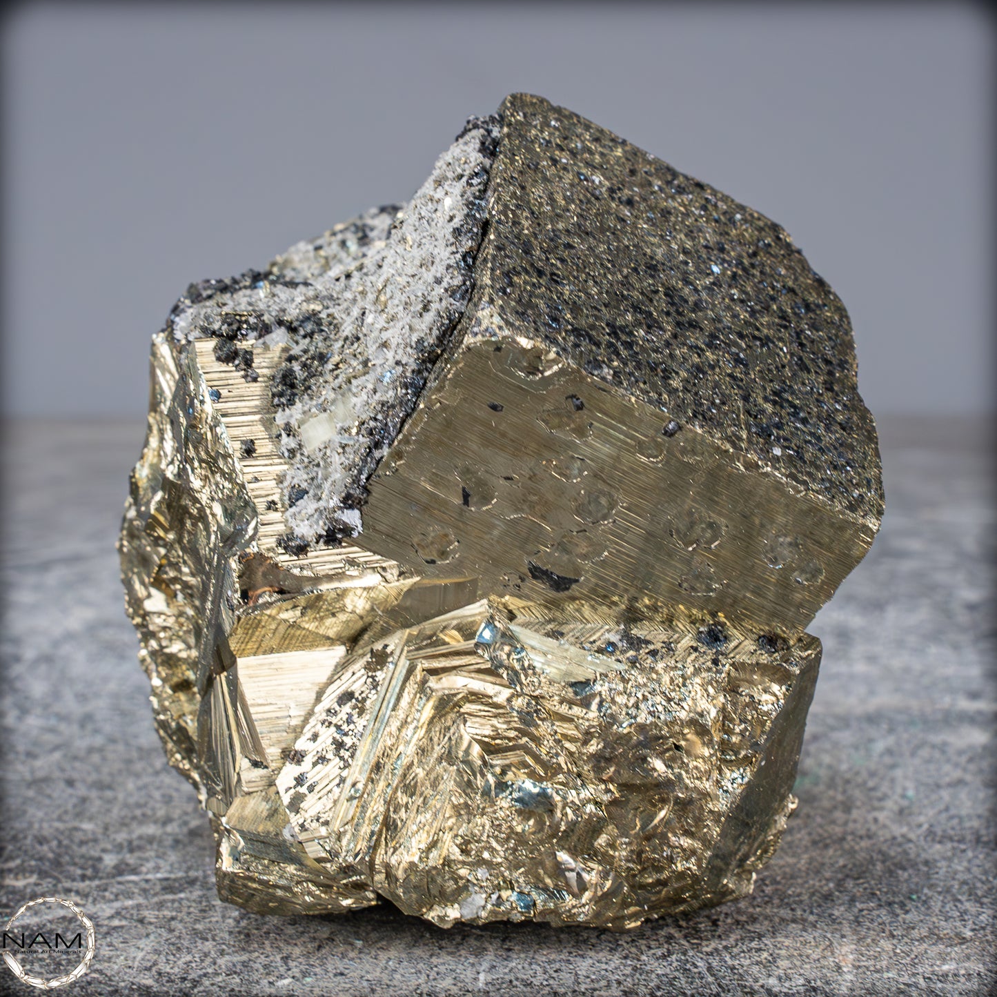 Natürliche Pyrit, Quarz und Galena Kristallcluster - 1231,93g