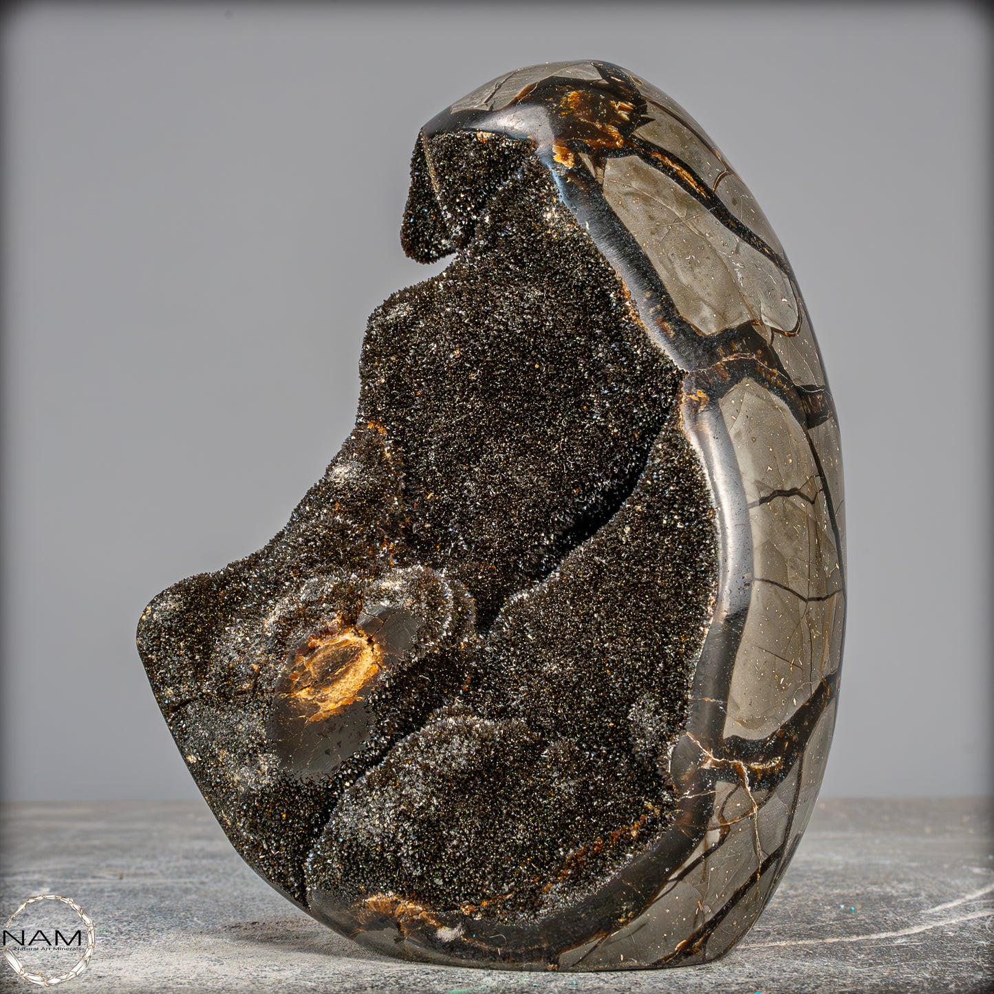 Natürliche Septarien Druse mit Calzit Kristallen, Spitzenqualität - 1846,15g