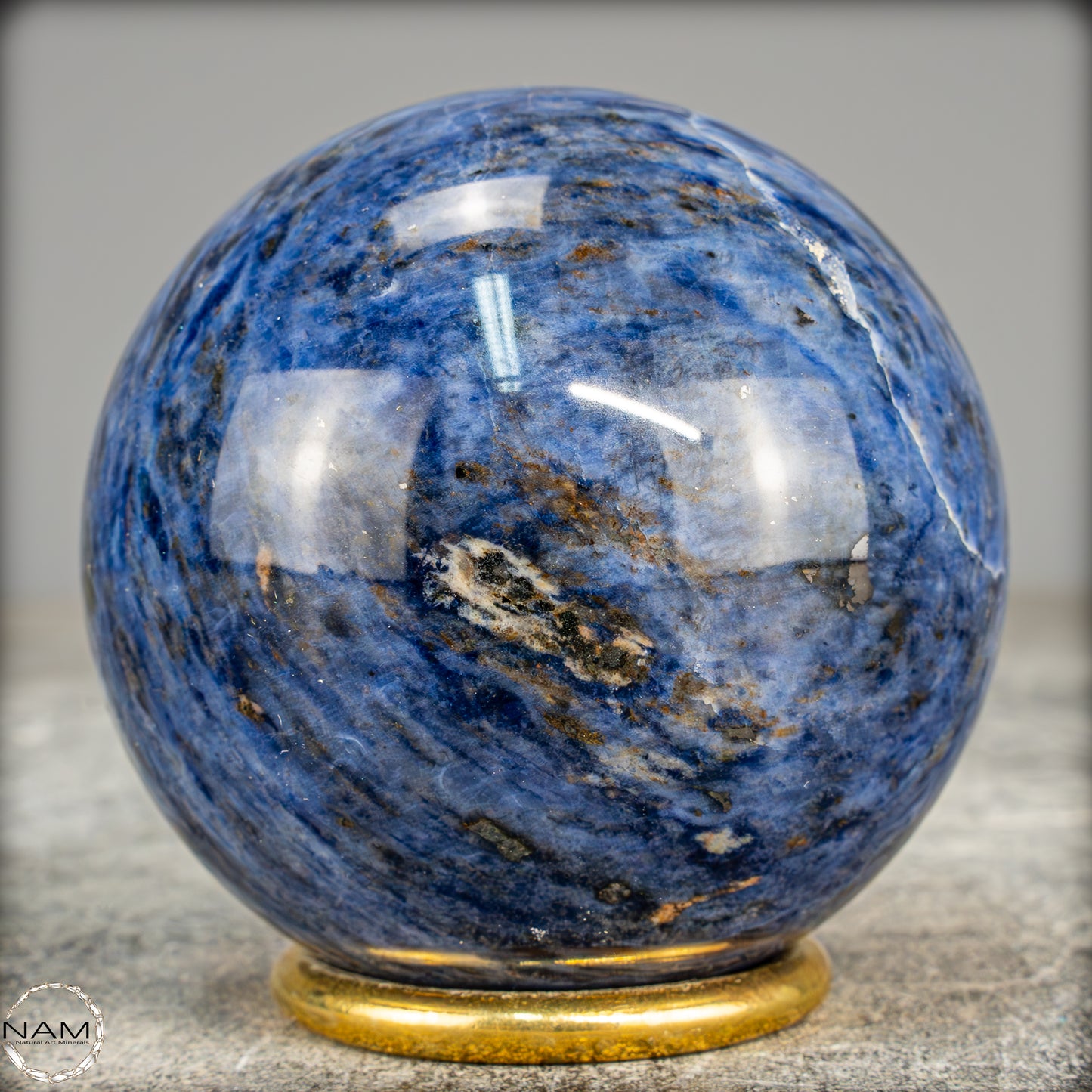 Natürliche Sodalith Kugel – 423,65g - 69mm
