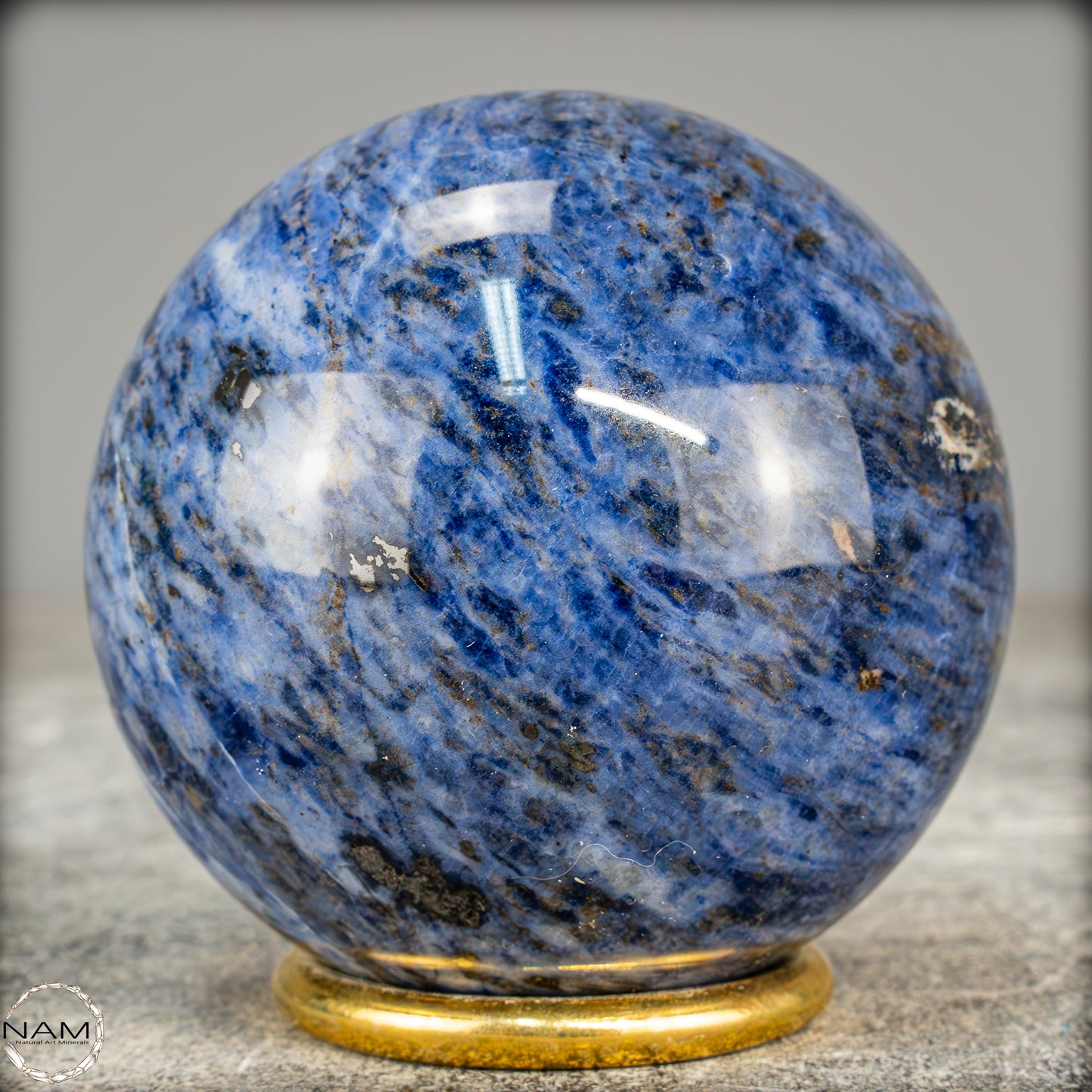 Natürliche Sodalith Kugel – 423,65g - 69mm