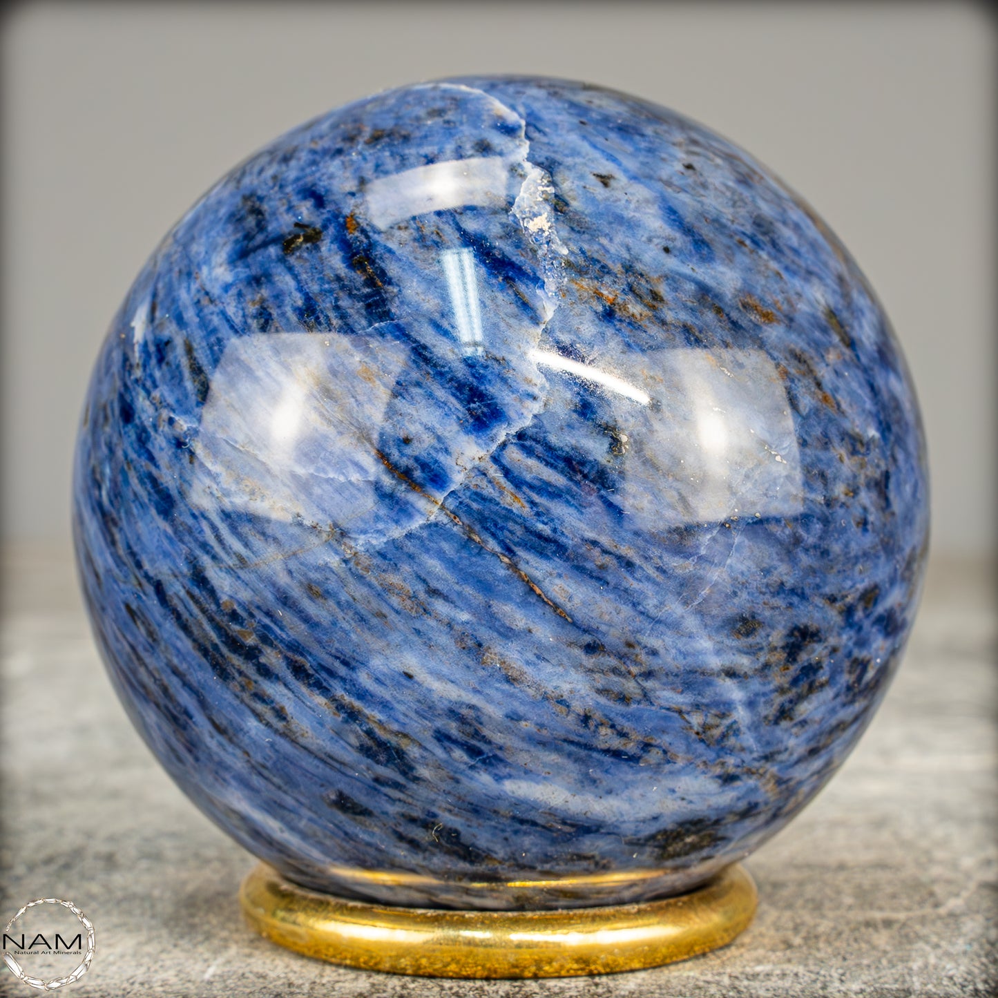 Natürliche Sodalith Kugel – 423,65g - 69mm