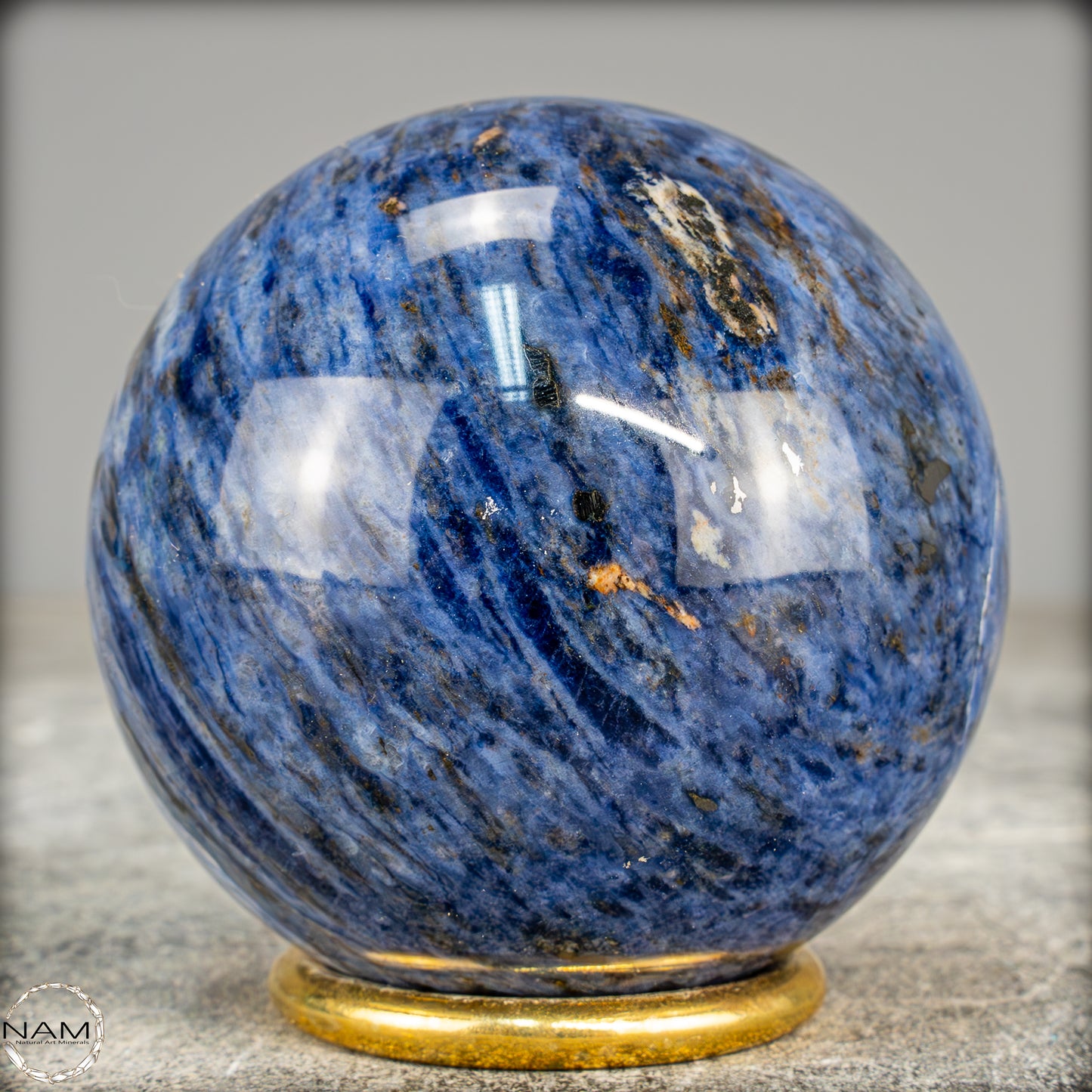 Natürliche Sodalith Kugel – 423,65g - 69mm