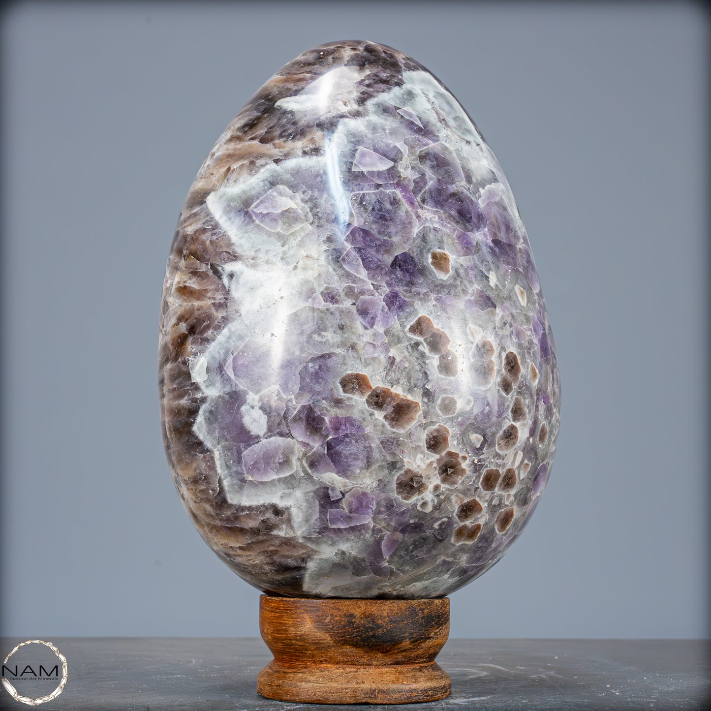 Natürliches Großes Lila Amethyst Kristall Ei – 7709,99g