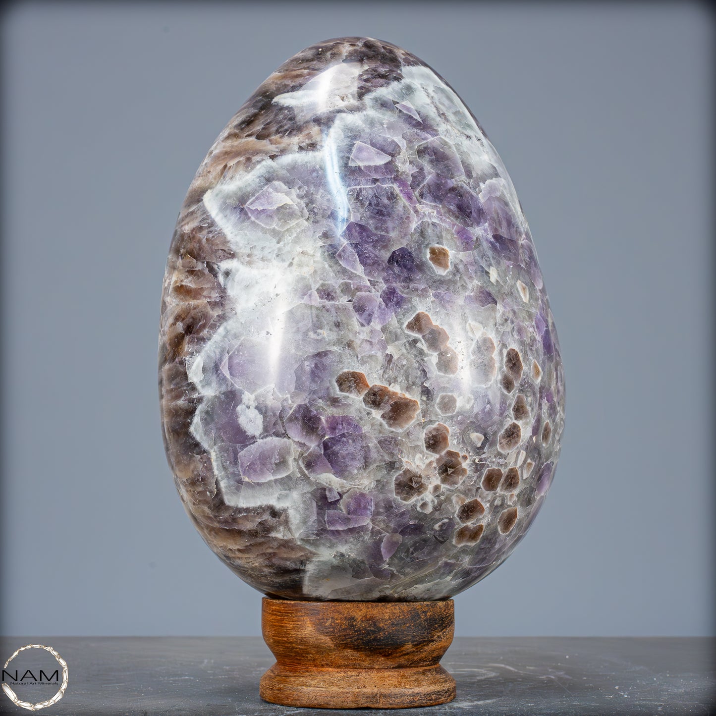 Natürliches Großes Lila Amethyst Kristall Ei – 7709,99g