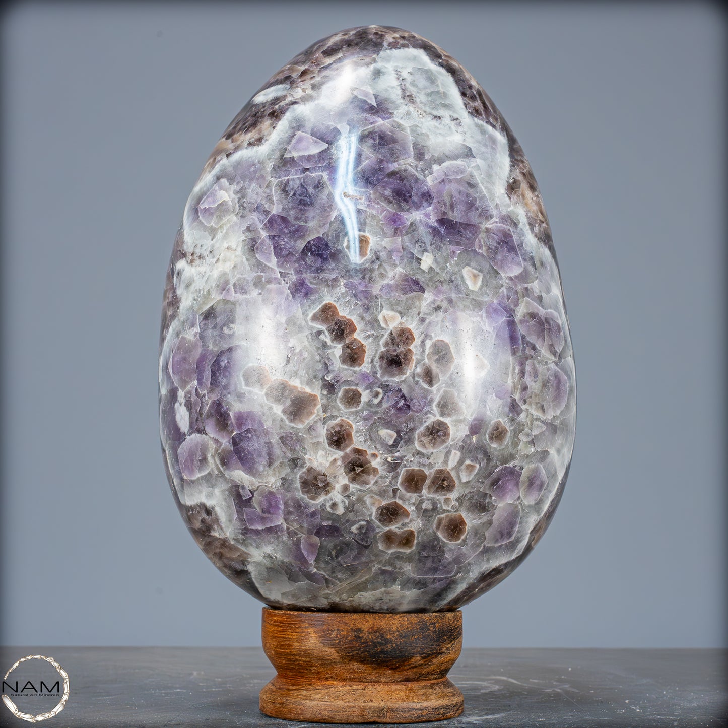 Natürliches Großes Lila Amethyst Kristall Ei – 7709,99g