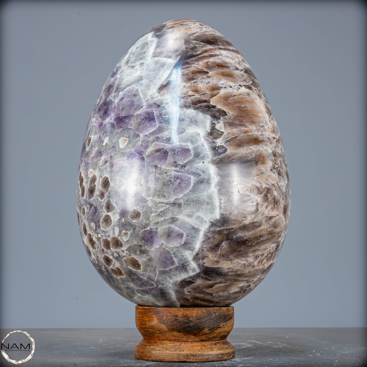 Natürliches Großes Lila Amethyst Kristall Ei – 7709,99g