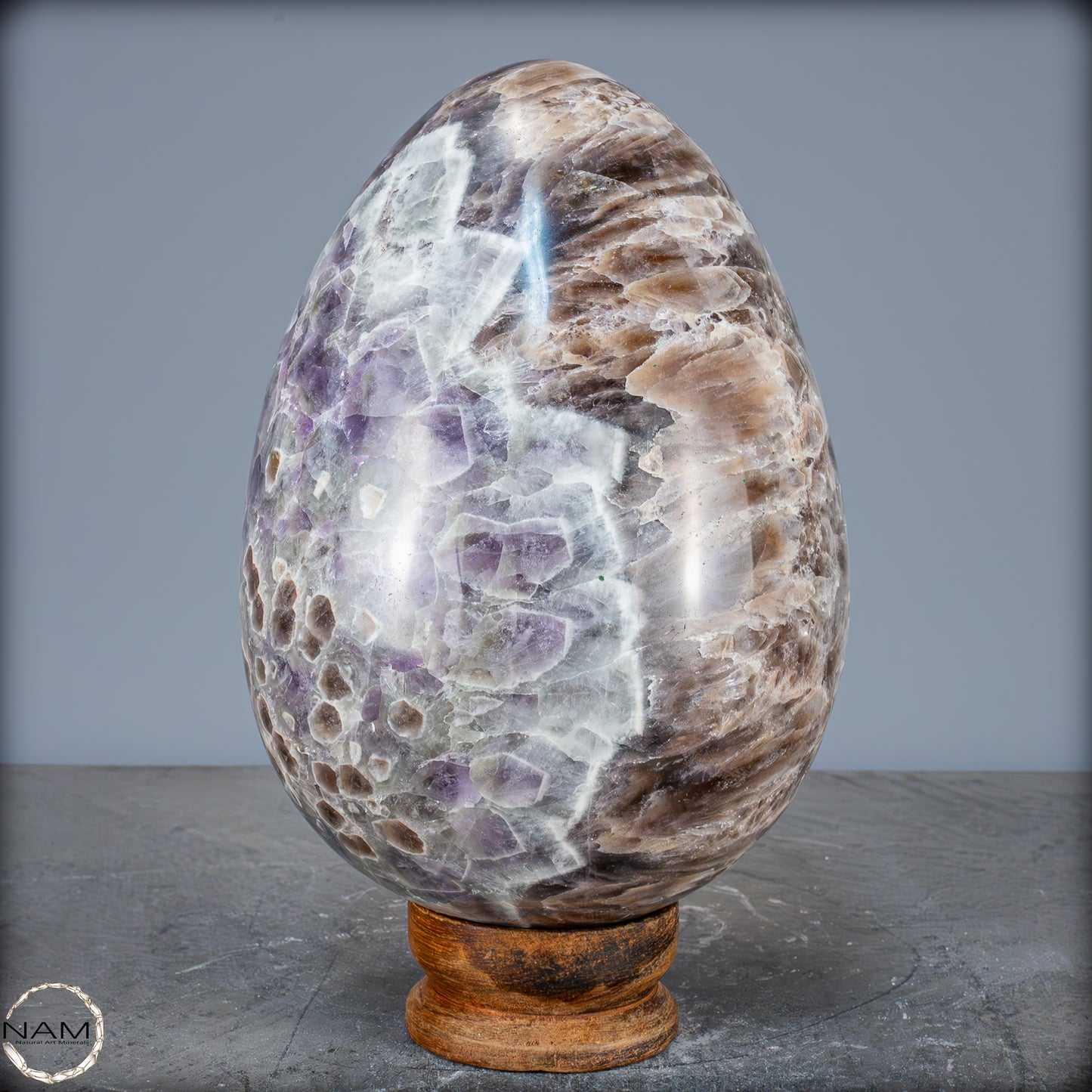 Natürliches Großes Lila Amethyst Kristall Ei – 7709,99g
