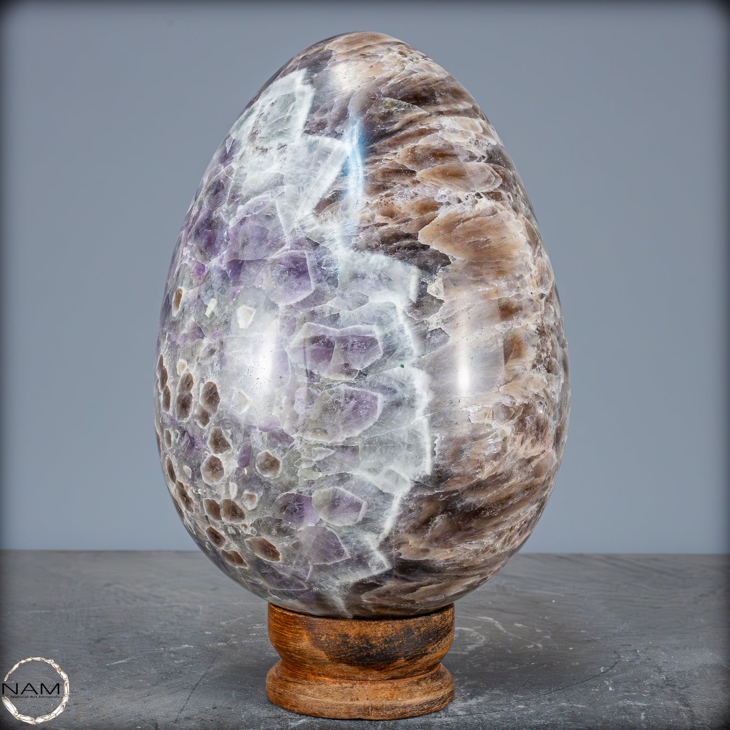Natürliches Großes Lila Amethyst Kristall Ei – 7709,99g