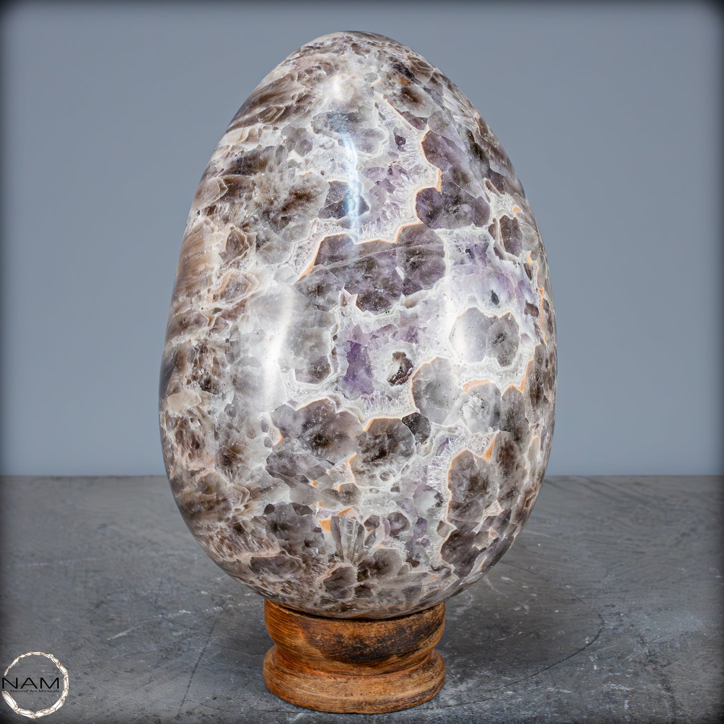 Natürliches Großes Lila Amethyst Kristall Ei – 7709,99g