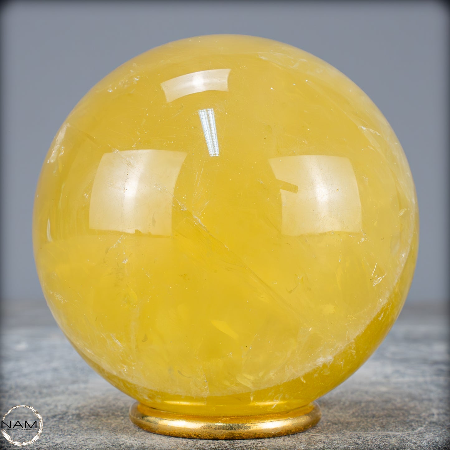 Top Qualität Transparenter Citrin Kristall Kugel - Brasilien - 819,24g - 84mm