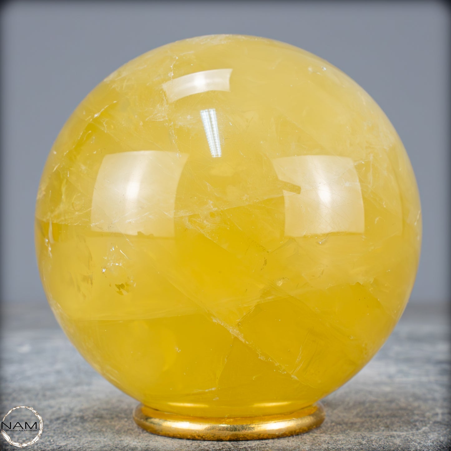 Top Qualität Transparenter Citrin Kristall Kugel - Brasilien - 819,24g - 84mm