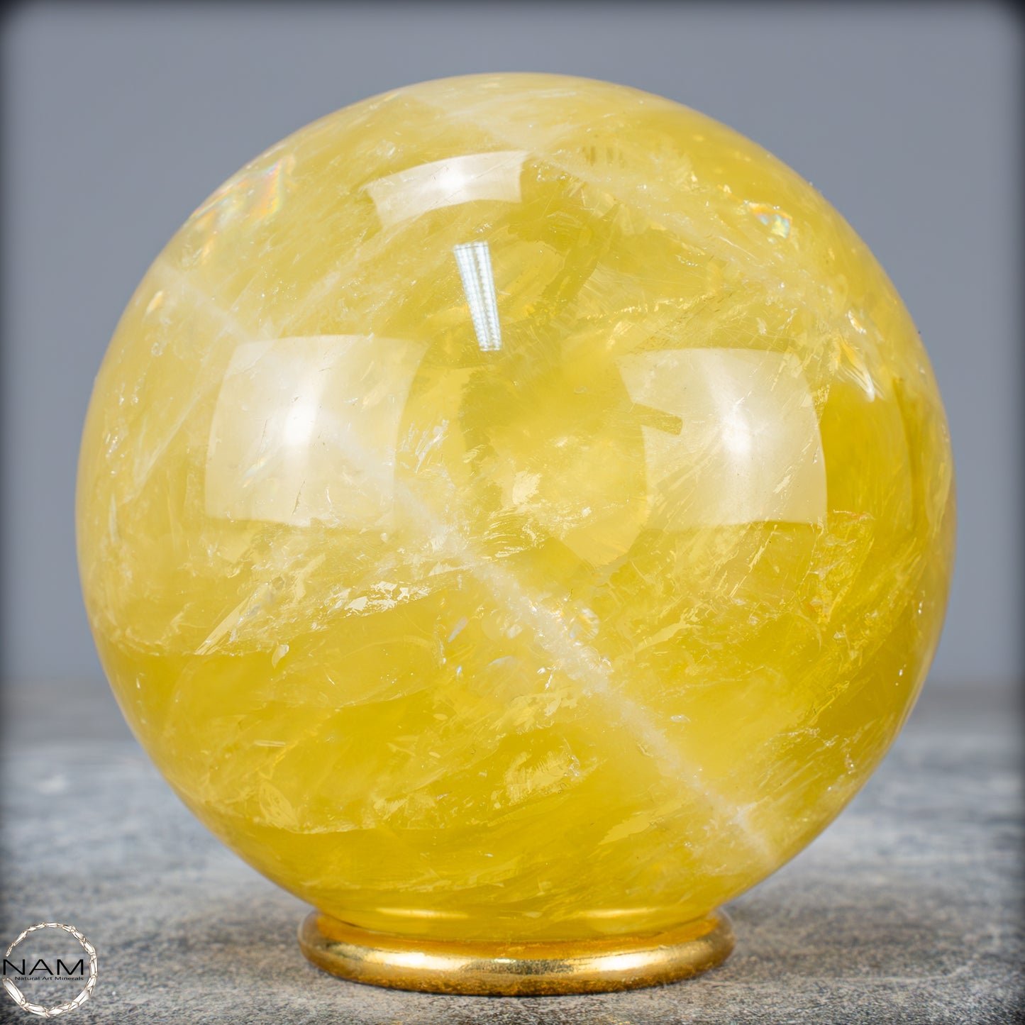 Top Qualität Transparenter Citrin Kristall Kugel - Brasilien - 819,24g - 84mm
