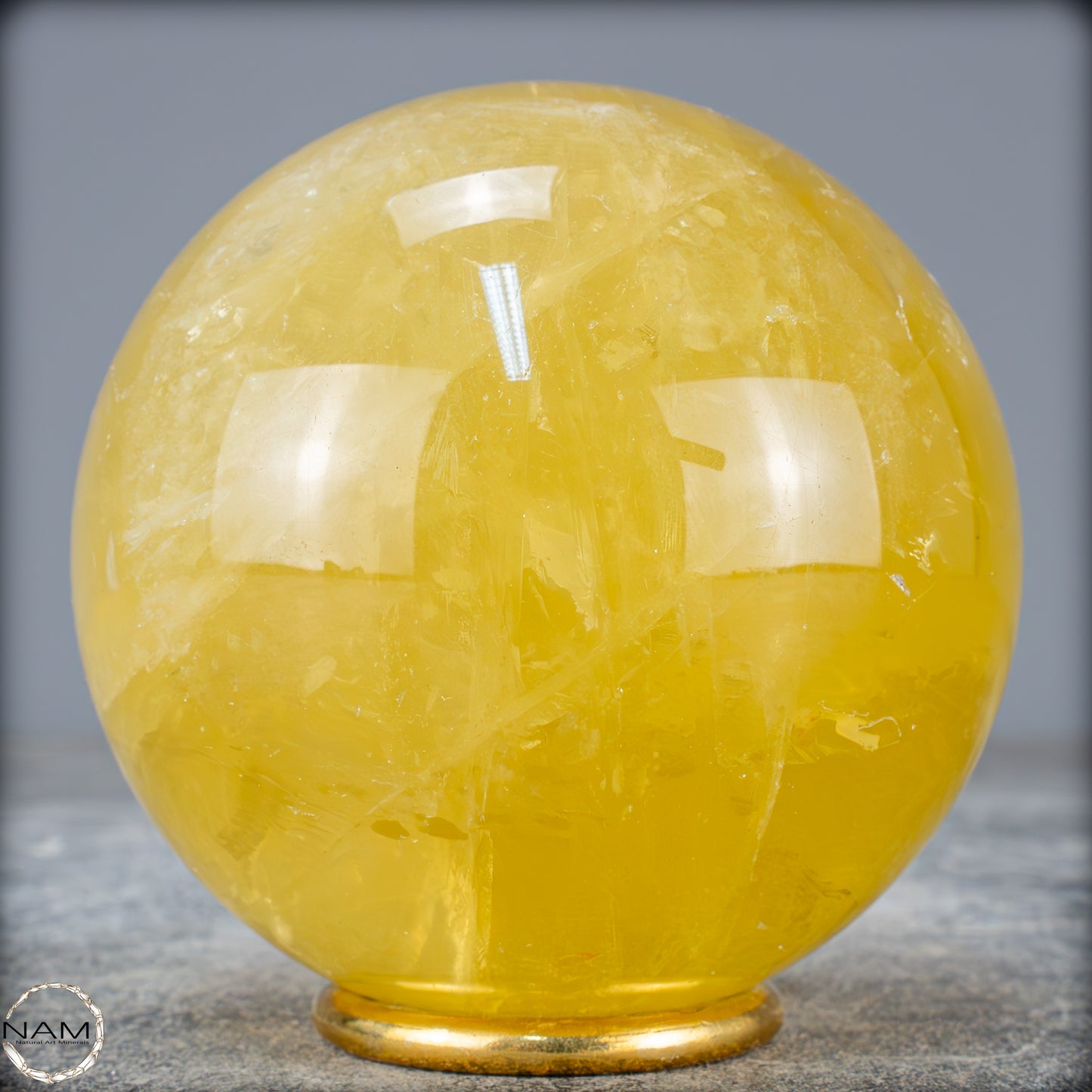 Top Qualität Transparenter Citrin Kristall Kugel - Brasilien - 819,24g - 84mm