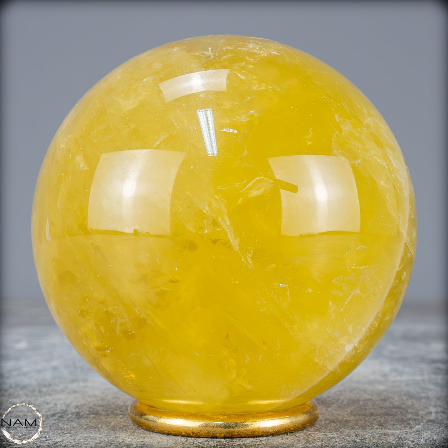 Top Qualität Transparenter Citrin Kristall Kugel - Brasilien - 819,24g - 84mm