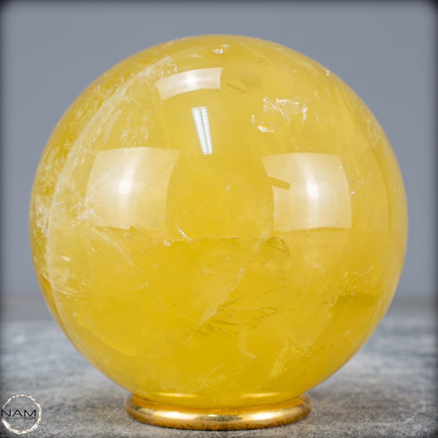 Top Qualität Transparenter Citrin Kristall Kugel - Brasilien - 819,24g - 84mm