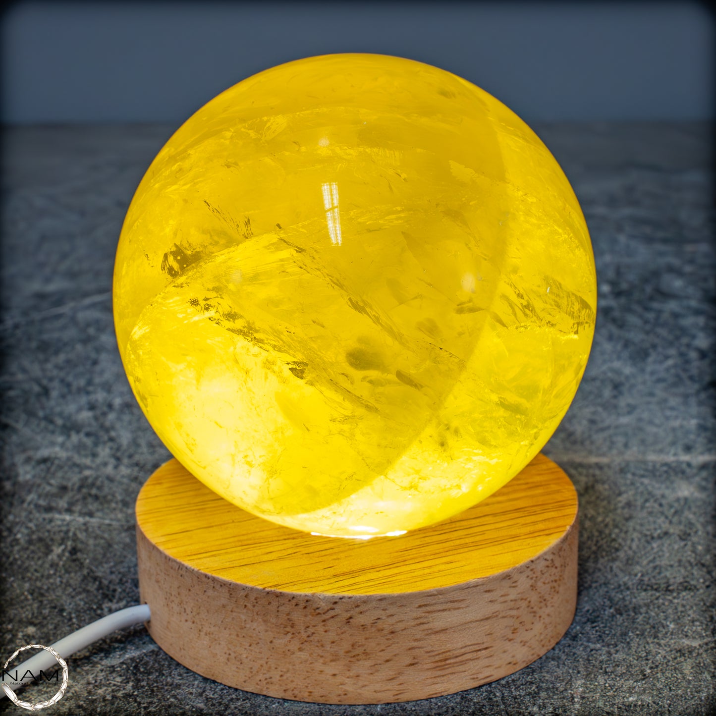 Top Qualität Transparenter Citrin Kristall Kugel - Brasilien - 819,24g - 84mm