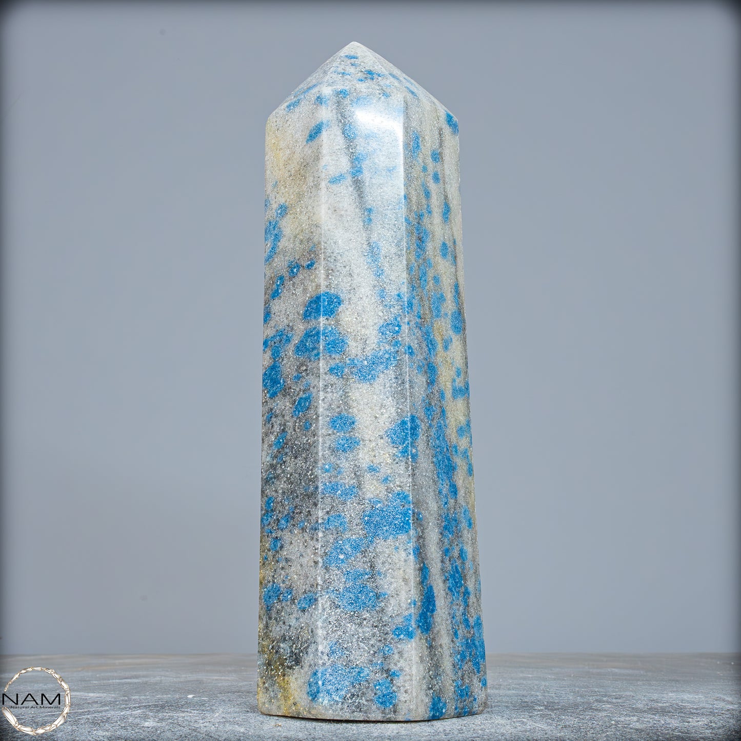 Natürlicher K2 Obelisk aus Madagaskar - 1184,75g