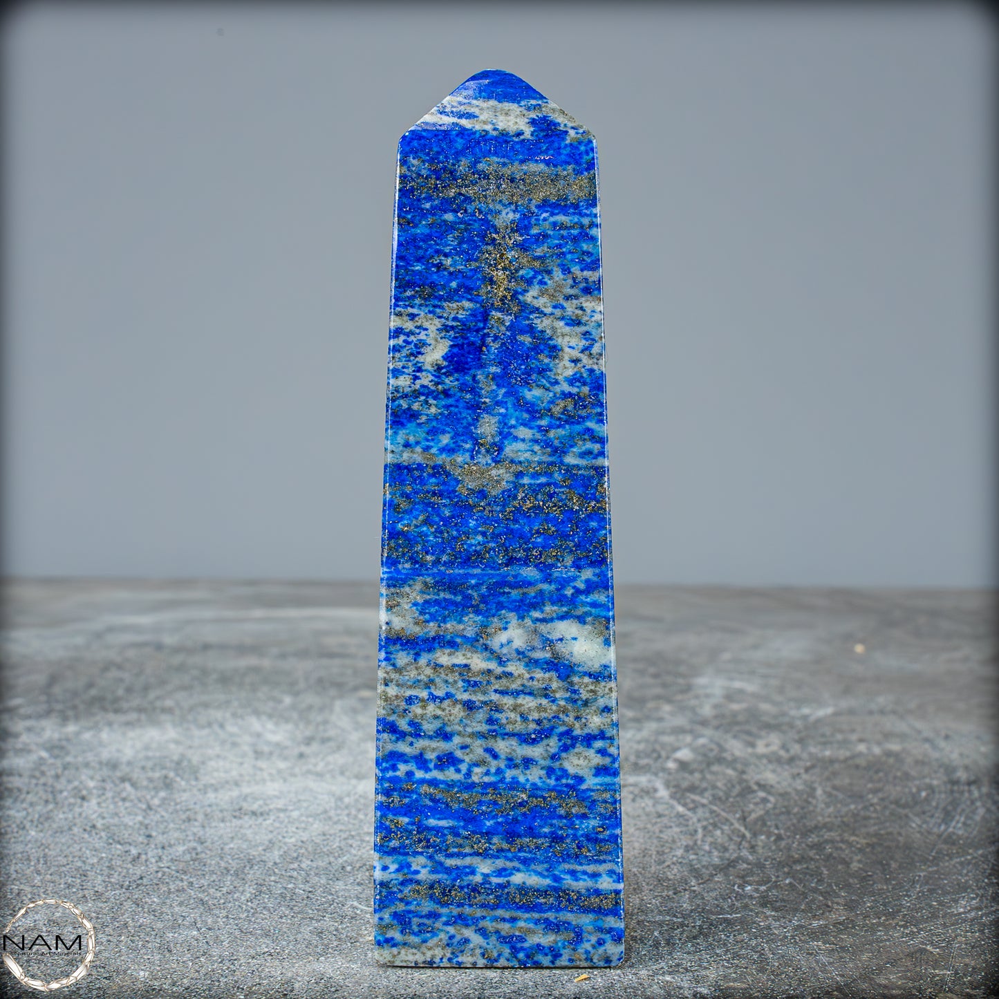 Natürlicher Königsblauer Lapislazuli Kristall-Obelisk, Spitzenqualität - 370,25g
