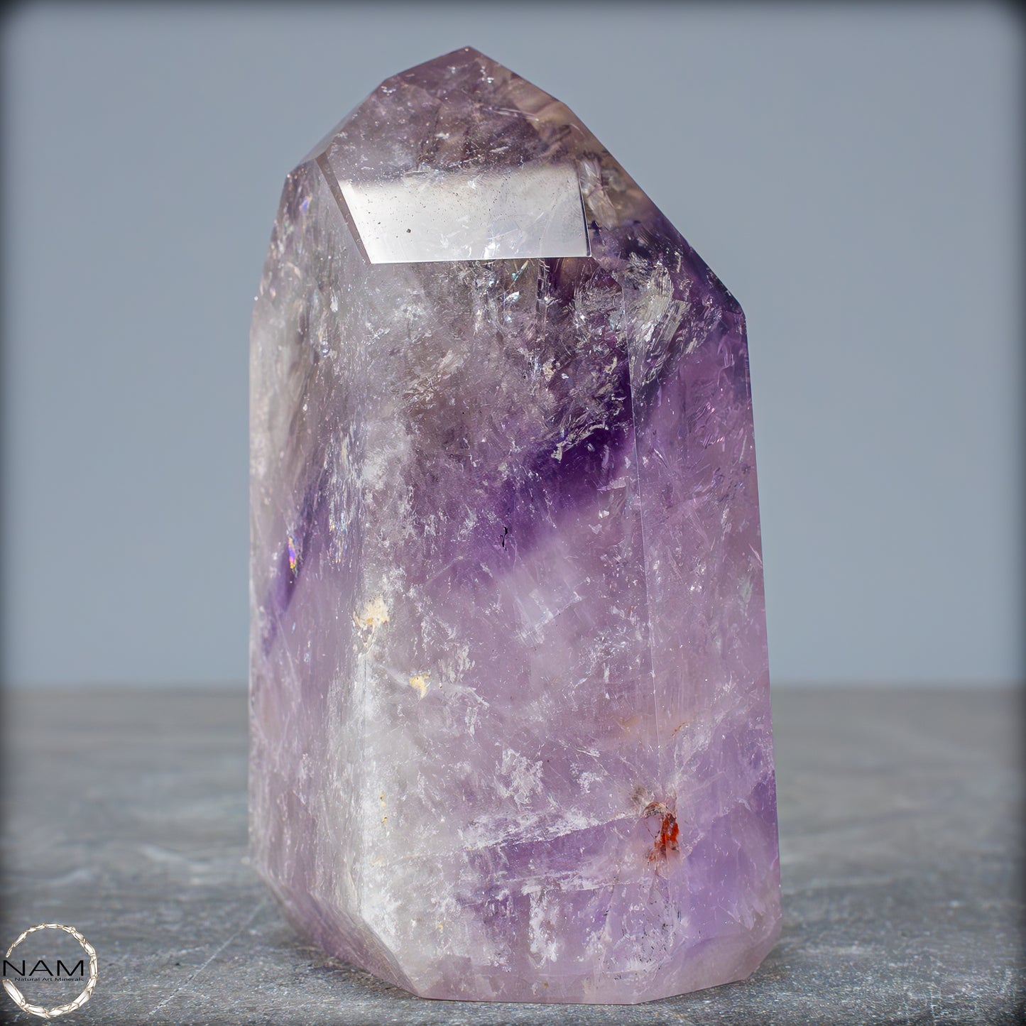 Natürliche, Sehr Seltene Amethyst-Kristall Spitze, Brasilien - 402,08g
