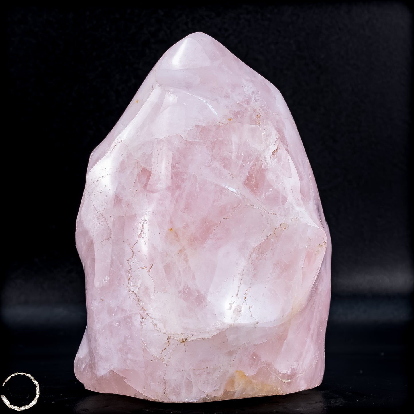 Natürliche Rosenquarz-Kristall Flamme aus Brasilien -1095,26 g