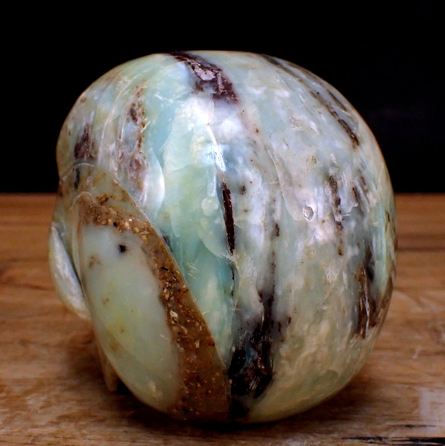 Blau-Grüner Opal Schädel - 1204,35g - 122 x 103 x 83 mm