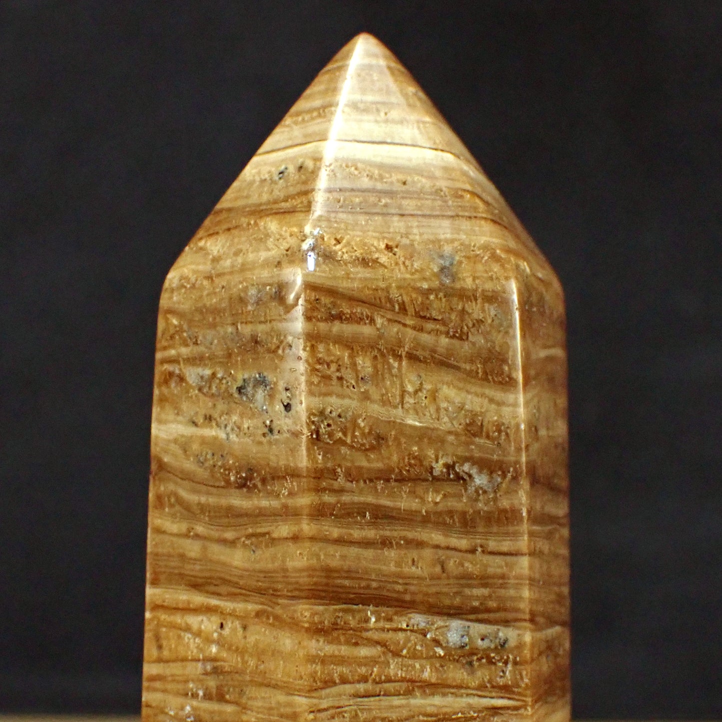 Aragonit Obelisk - 538,88g - 159 x 50 x 42 mm