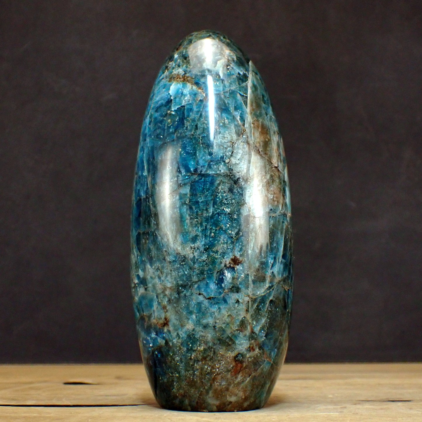Blaue Apatit Freiform - 1755,33g - 182 x 78 x 75mm