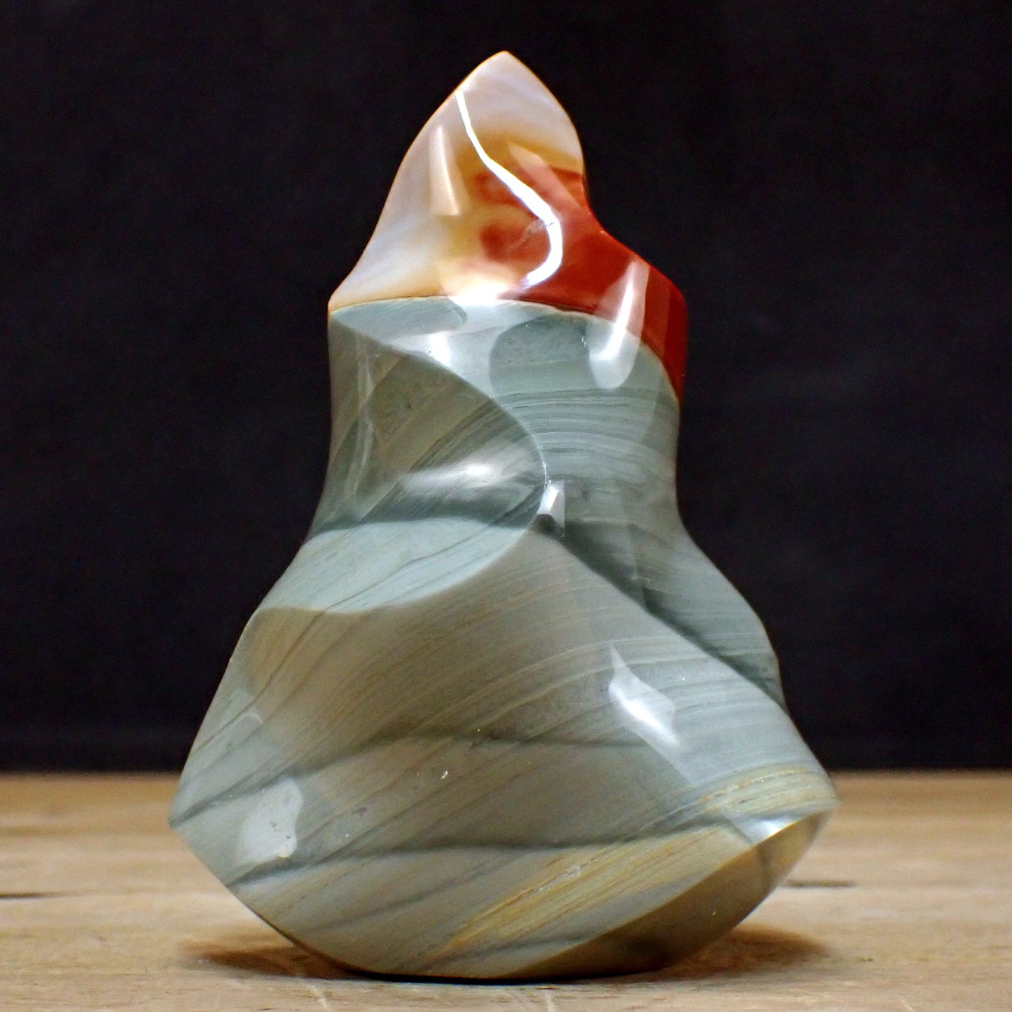 Polychrome Jaspis Flamme - 482,44g - 115 x 82 x 66 mm