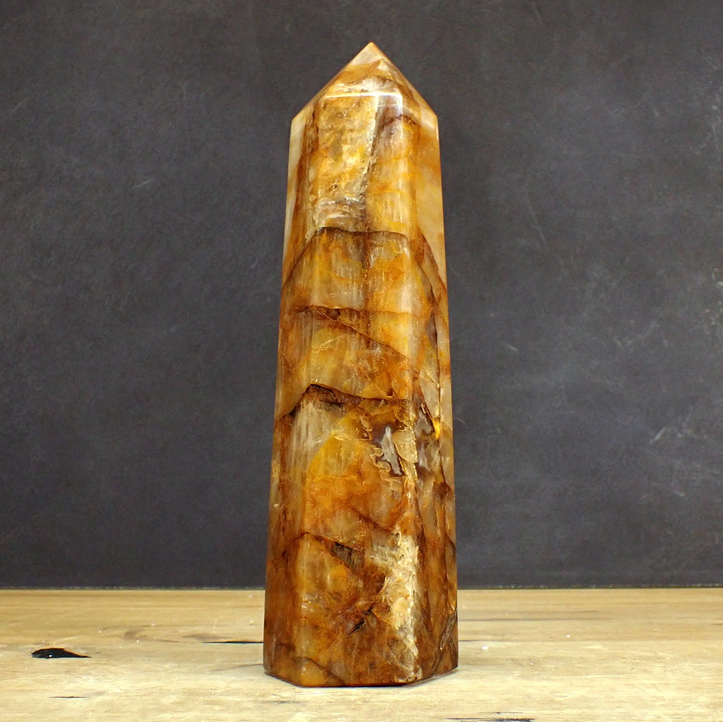 Golden Healer Quarz Obelisk - 1700,81g - 255 x 73 x 62mm