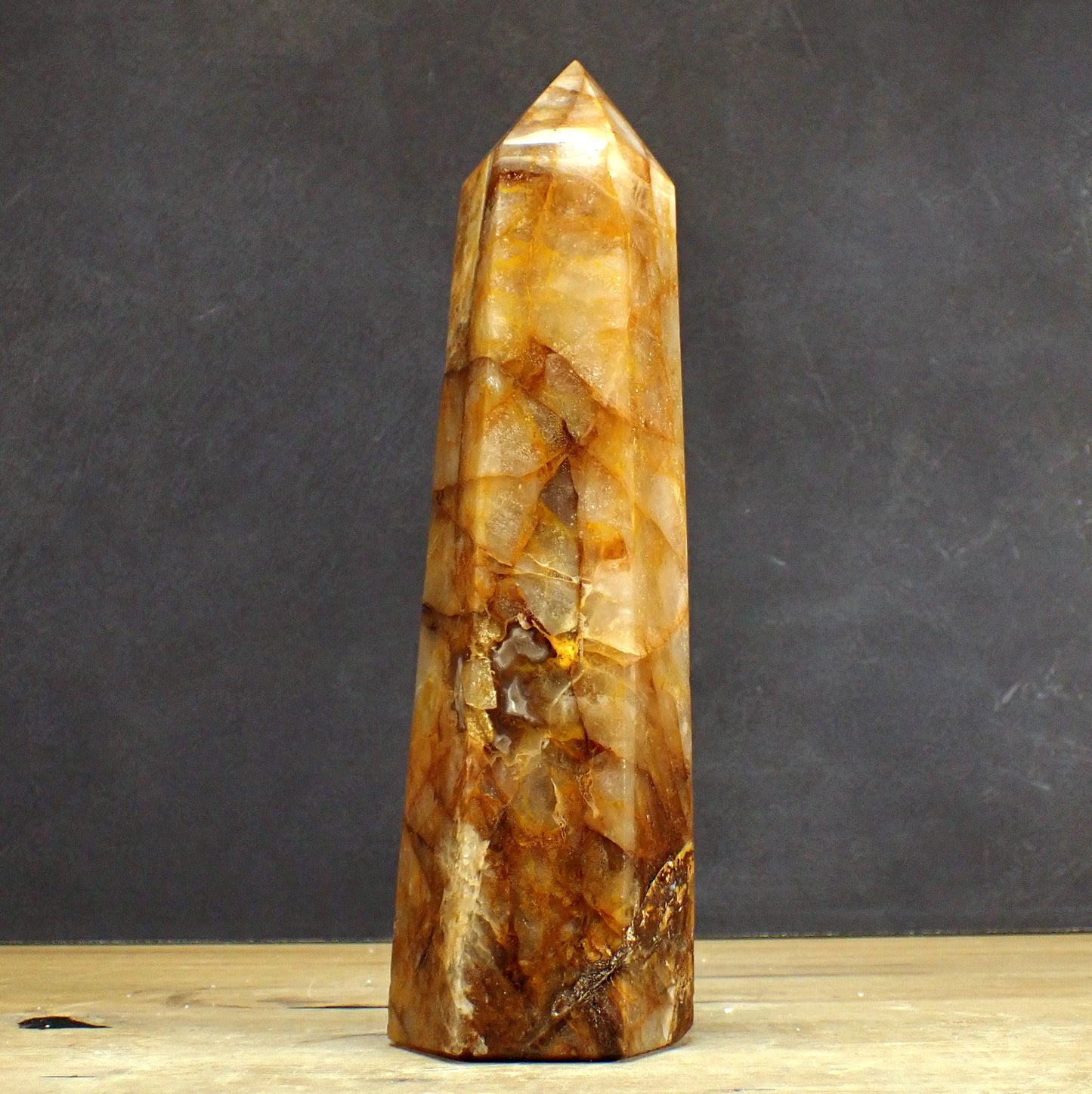 Golden Healer Quarz Obelisk - 1700,81g - 255 x 73 x 62mm
