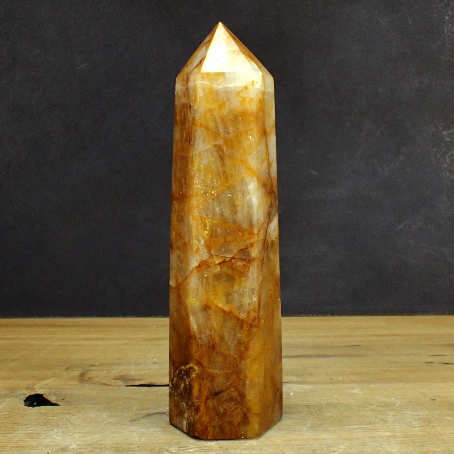 Golden Healer Quarz Obelisk - 1700,81g - 255 x 73 x 62mm