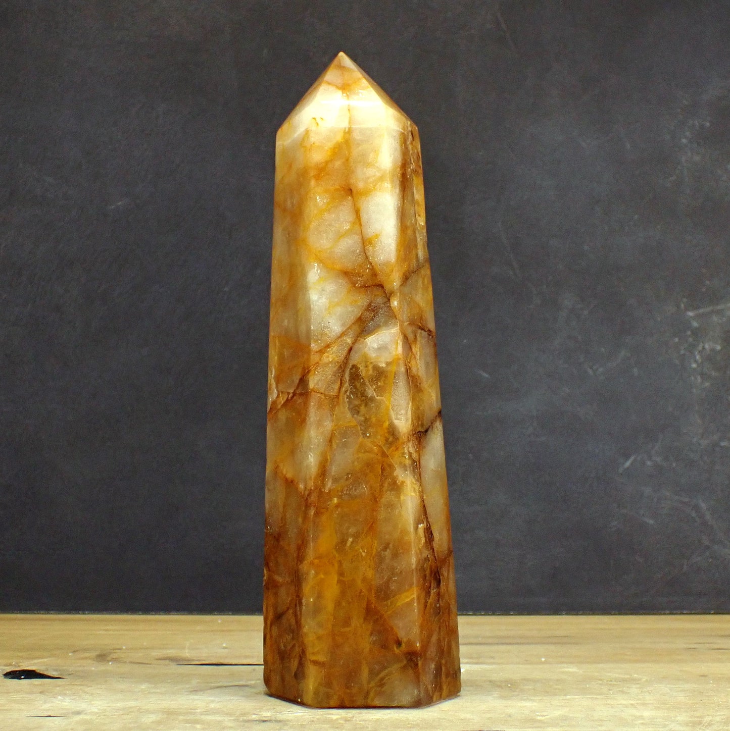 Golden Healer Quarz Obelisk - 1700,81g - 255 x 73 x 62mm