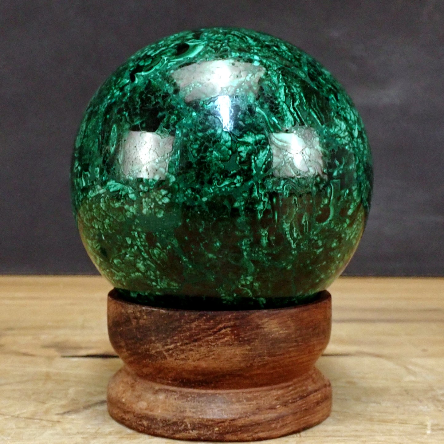 Große Malachit Kugel, Kongo - 1393,31g - 99mm
