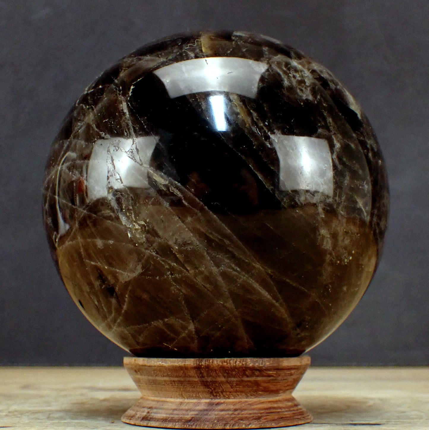 Große Rauchquarz Kugel aus Brasilien - 2477,79g - 127mm