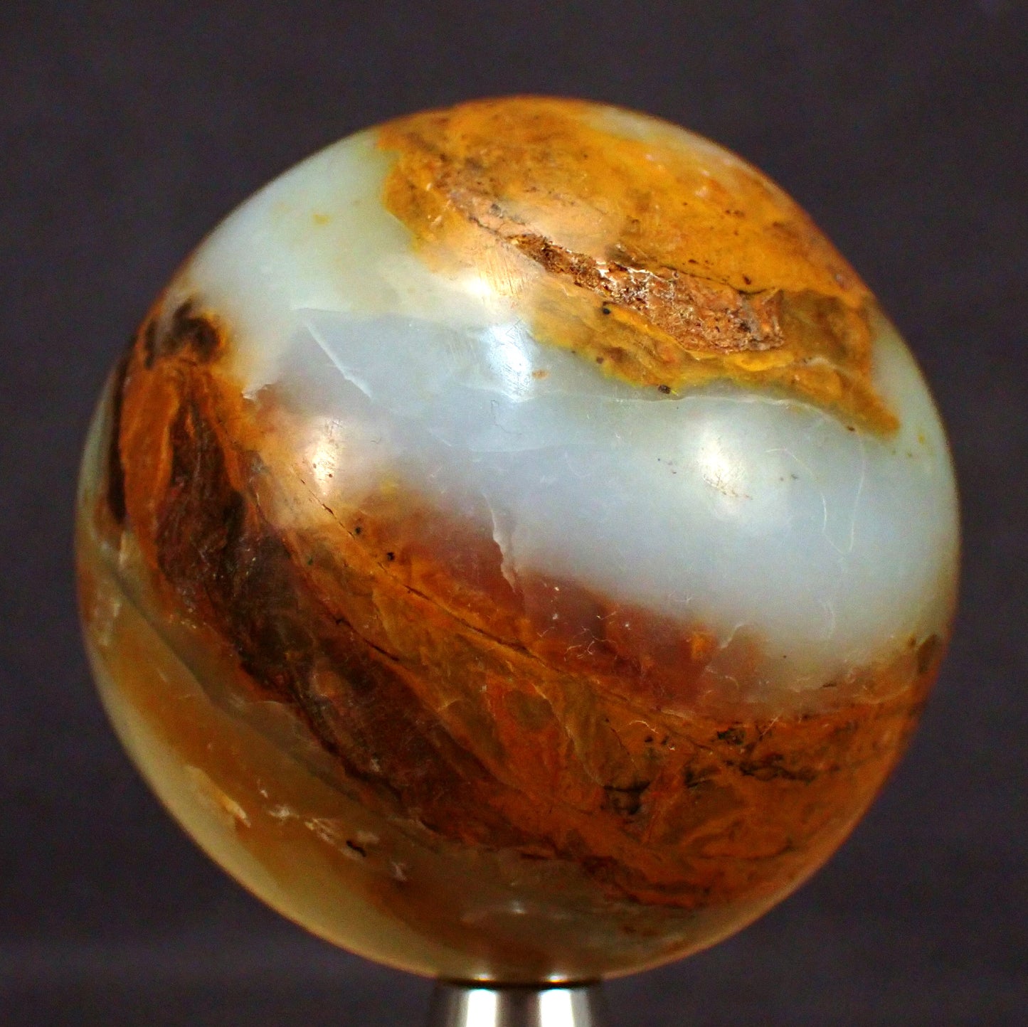 Blau-Grüne Opal Kugel - 153,38g - 51,7 mm