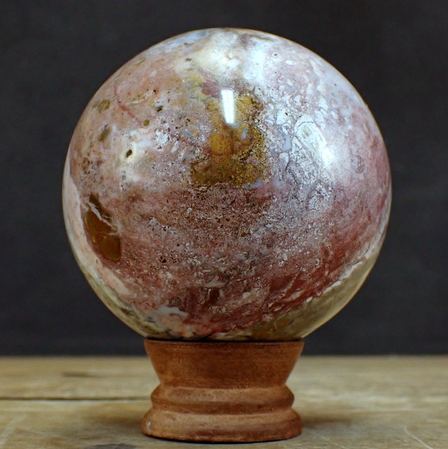 Jaspis Kugel - 882,25g - 87mm