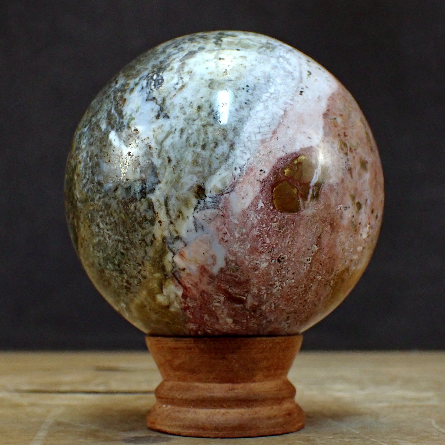 Jaspis Kugel - 882,25g - 87mm