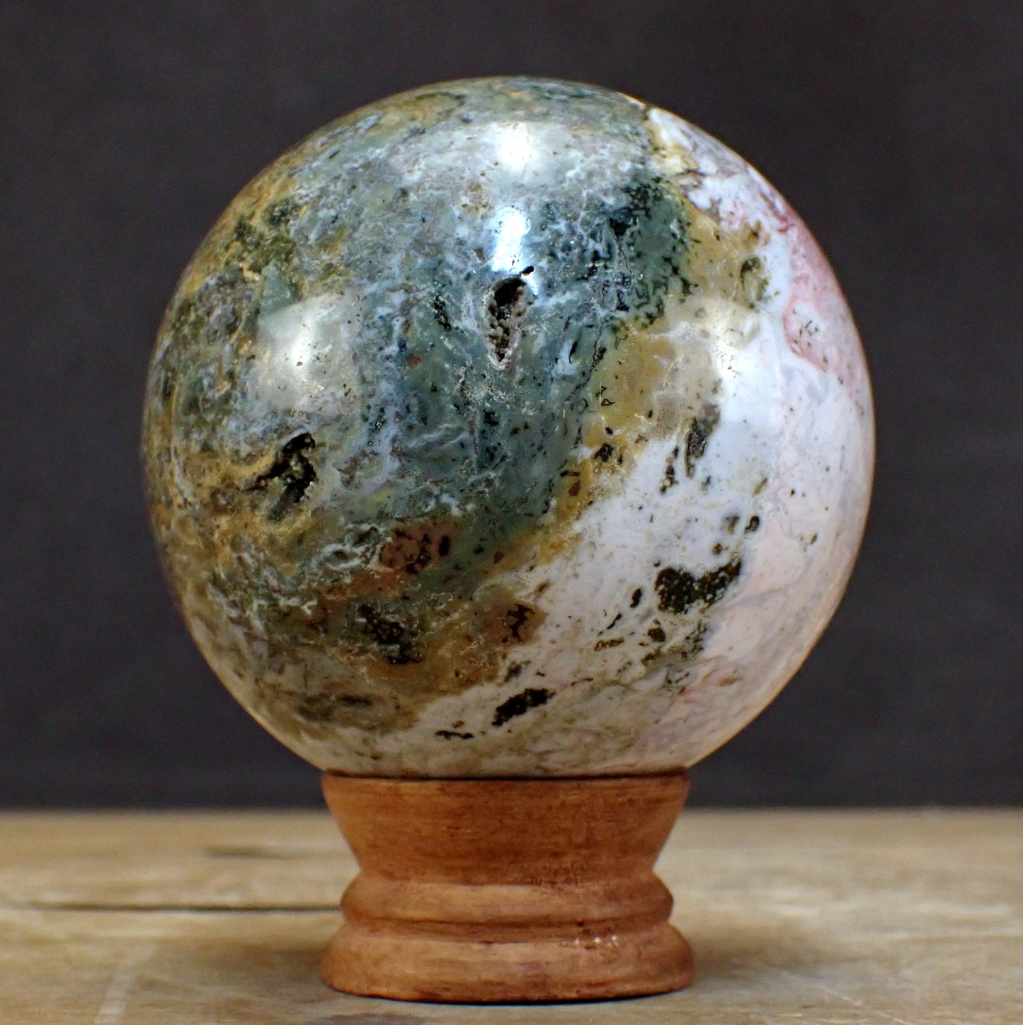 Jaspis Kugel - 882,25g - 87mm