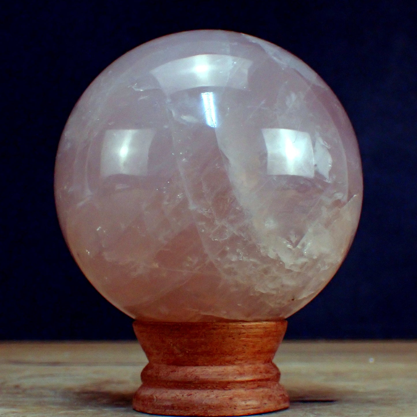 Lavendel-Rosenquarz (lila-rosa) Kugel aus Brasilien - 897,71g - 86mm