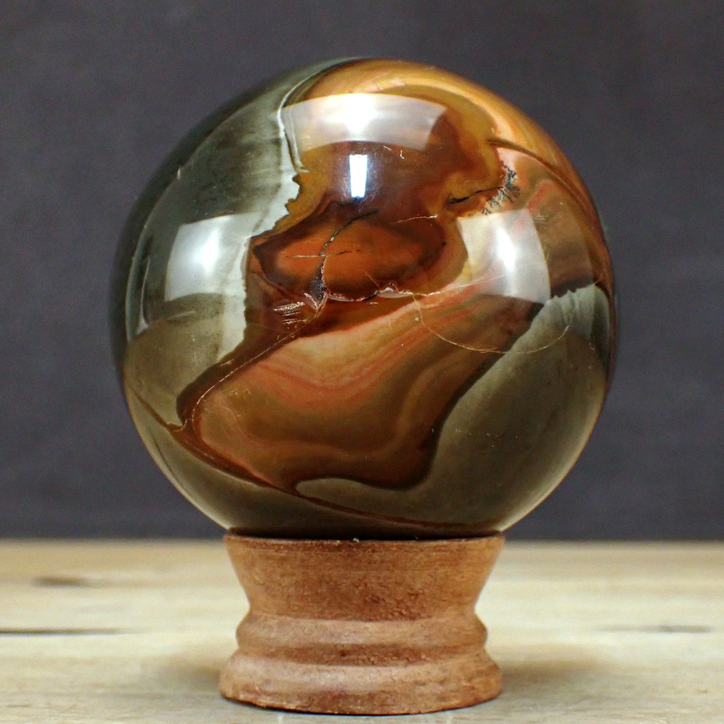 Polychrome Jaspis Kugel - 633,44g - 77mm