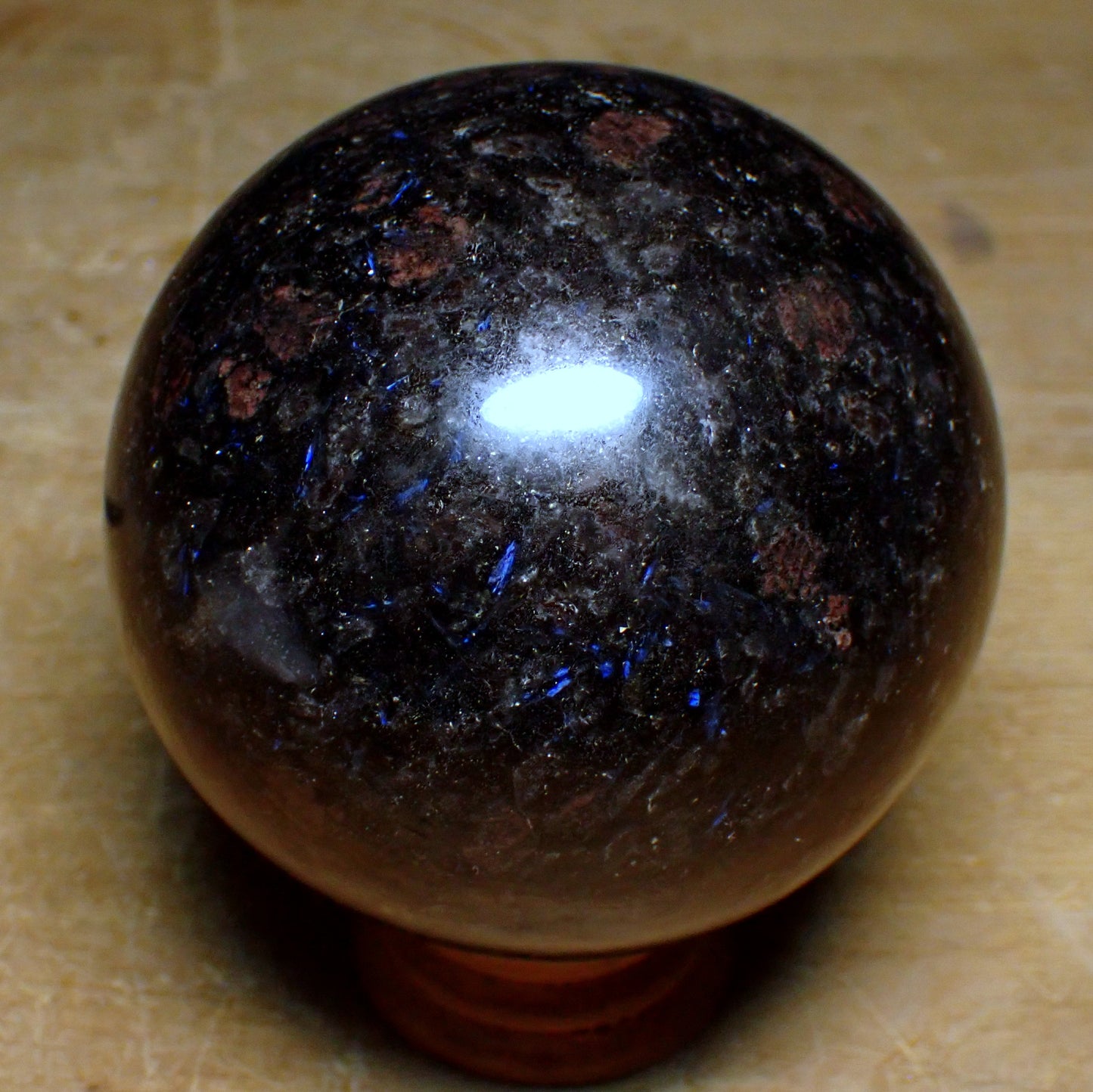 Arfvedsonit und Granat Kugel, sehr selten - 1094,22g - 88mm