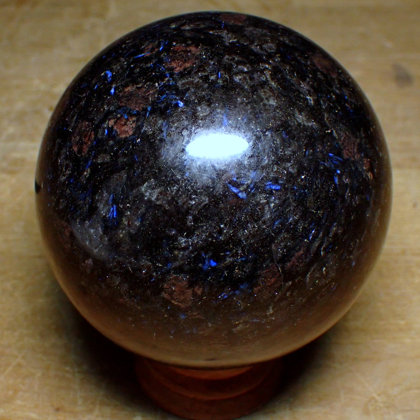 Arfvedsonit und Granat Kugel, sehr selten - 1094,22g - 88mm