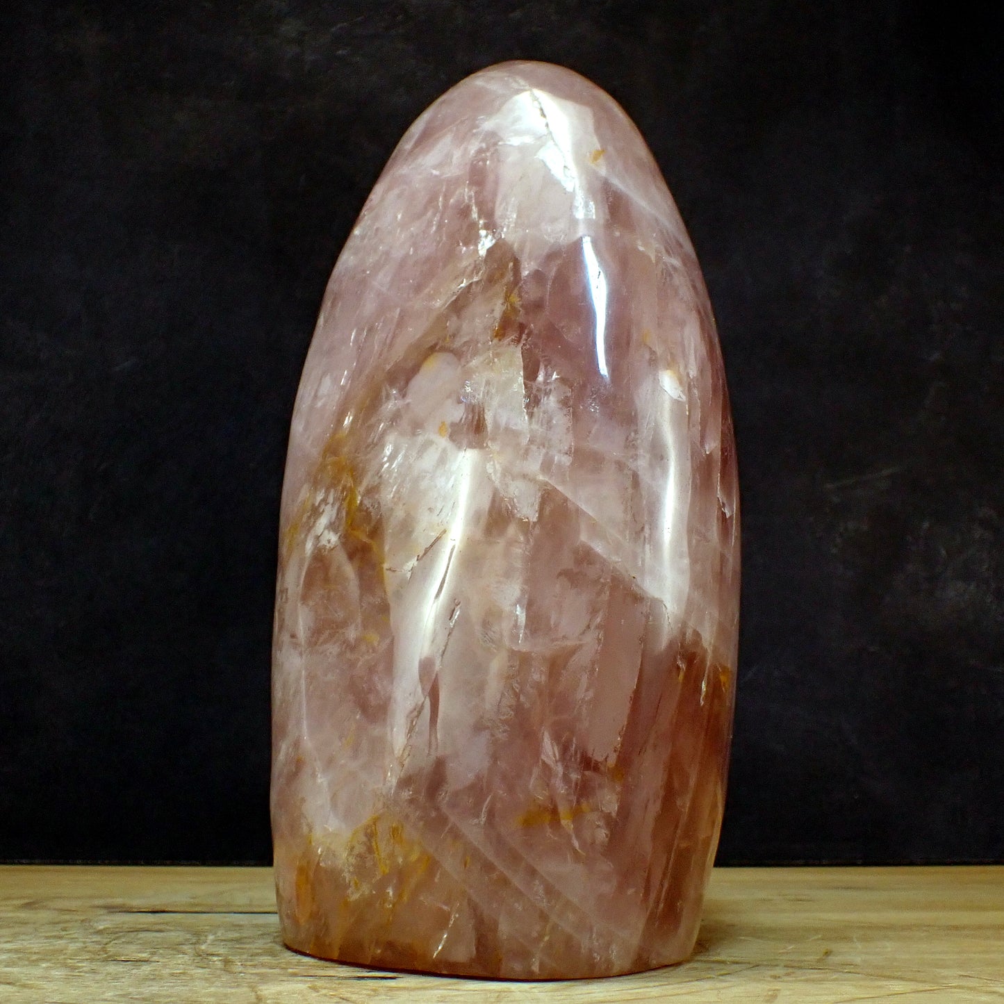 Große Rosenquarz Freiform aus Brasilien - 8957,72g - 285 x 180 x 122mm