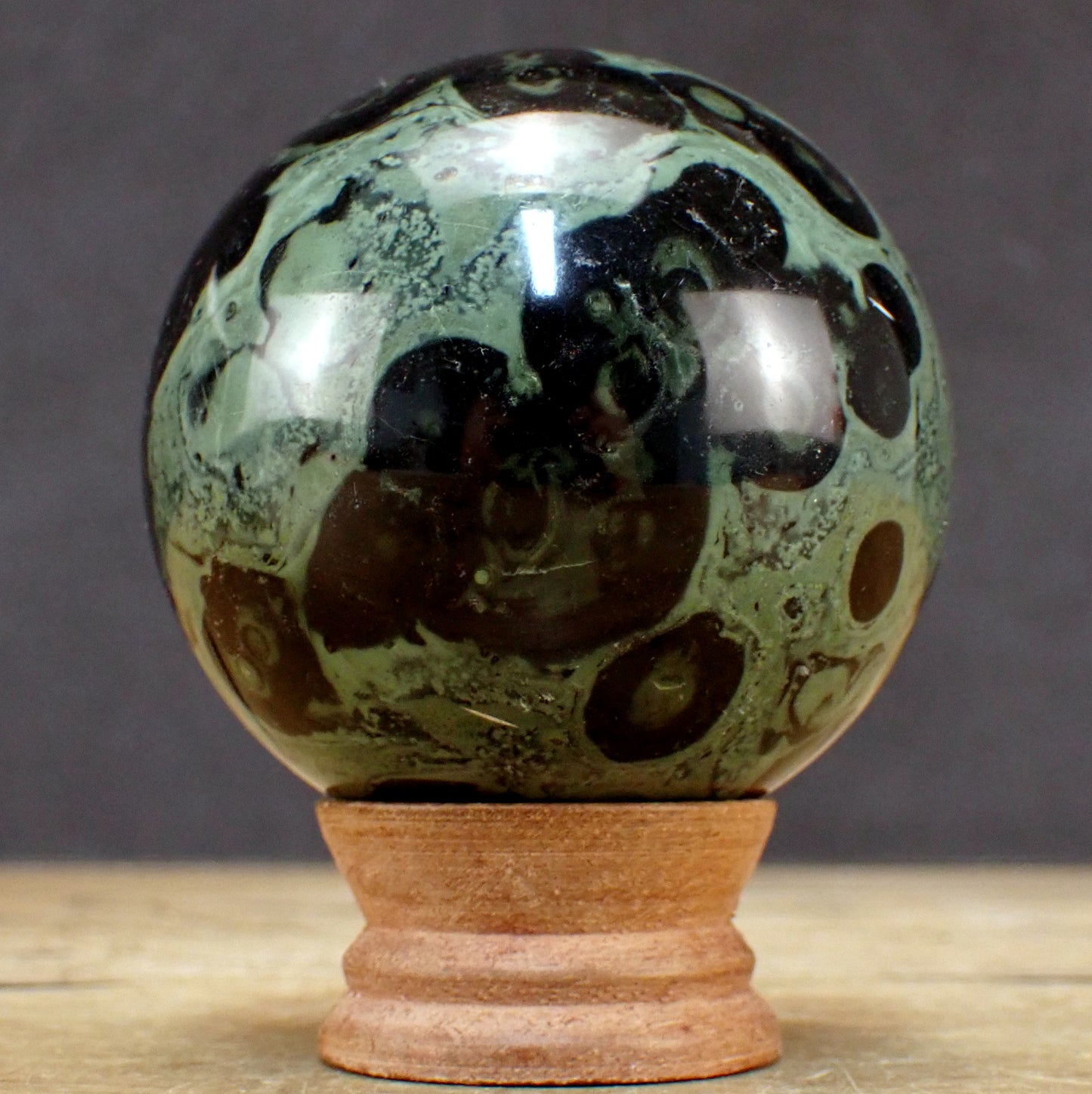 Kambaba-Jaspis Kugel - 608,82g - 75mm