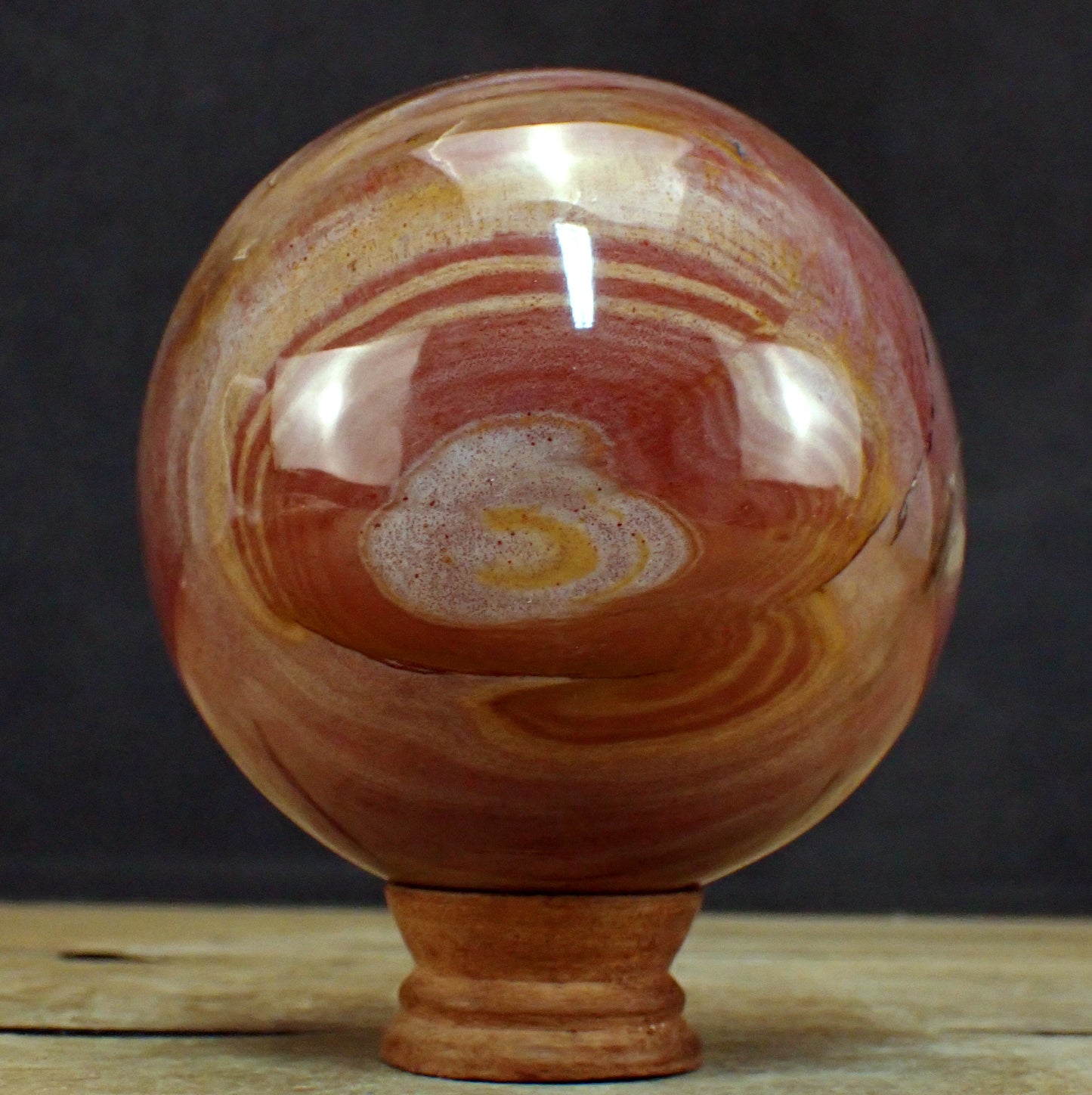 Versteinertes Holz als Große Kugel - 2094,44g - 119mm